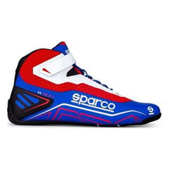 Lenktynių batai Sparco K-Run, mėlyni / raudoni / balti kaina ir informacija | Moto batai | pigu.lt