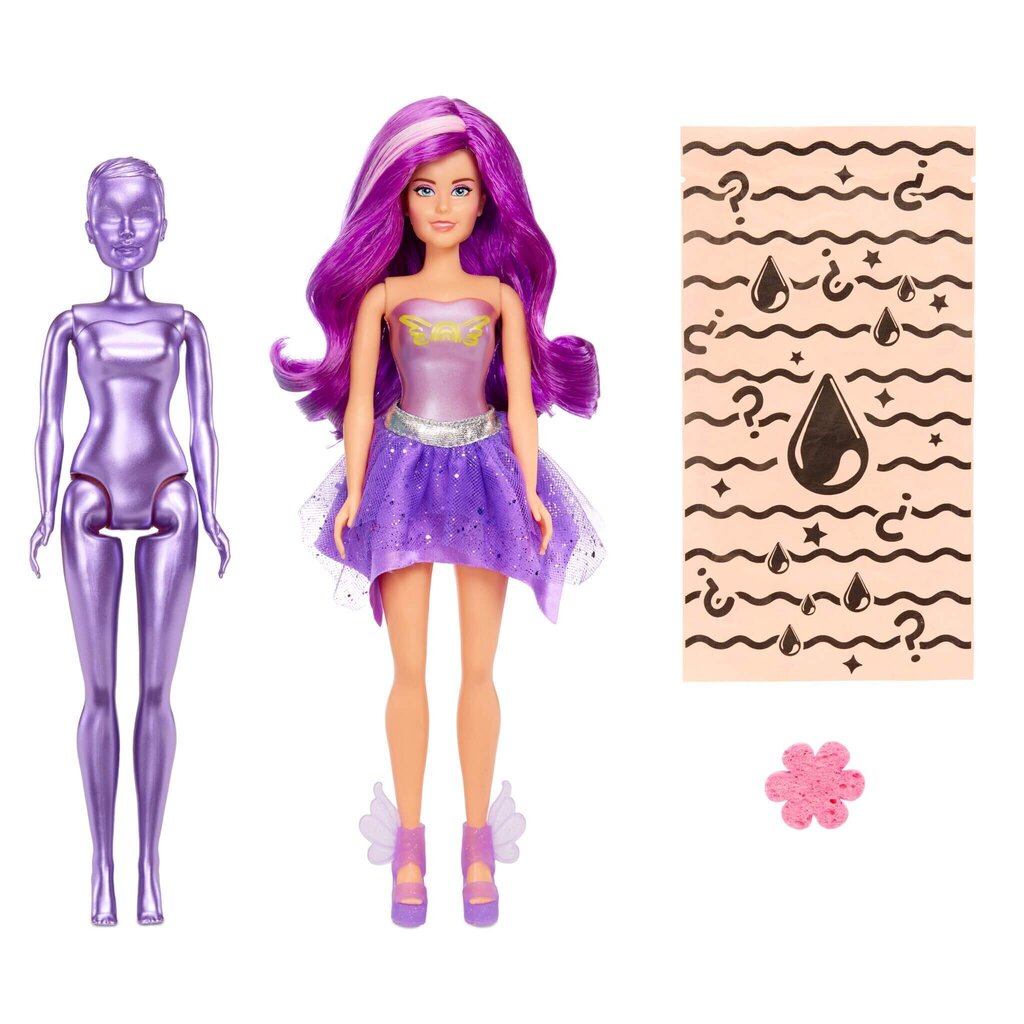 Lėlė Dream Ella Color Change Surprise Fairies Aria Purple Fashion Doll 578000, 29 cm kaina ir informacija | Žaislai mergaitėms | pigu.lt