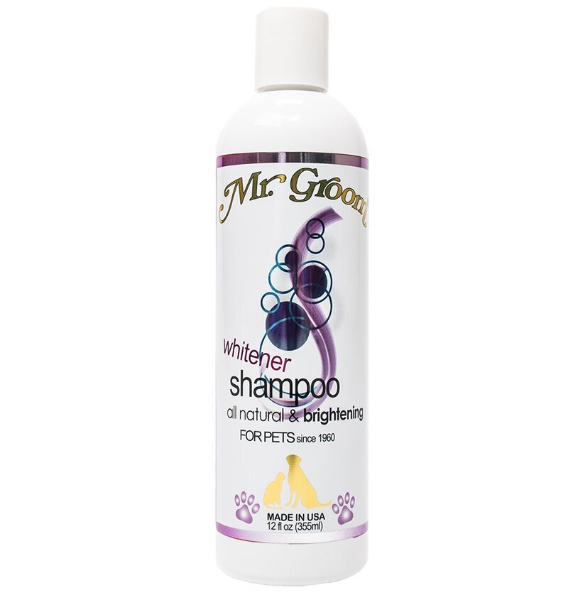 Mr. Groom Whitener Shampoo šampūnas baltas visų tipų kailiui 355ml kaina ir informacija | Kosmetinės priemonės gyvūnams | pigu.lt