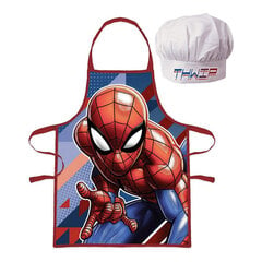 Spiderman virtuvės prijuostės ir skrybėlių komplektas kaina ir informacija | Virtuviniai rankšluosčiai, pirštinės, prijuostės | pigu.lt