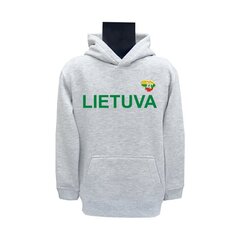 Кофта СЕРАЯ для детей с вышивкой Литва цена и информация | Атрибутика для болельщиков Литвы | pigu.lt