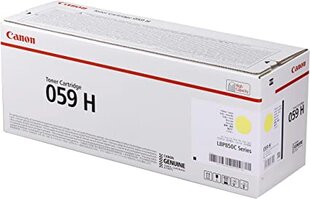 Dažų kasetė Canon 059 H Geltona kaina ir informacija | Kasetės lazeriniams spausdintuvams | pigu.lt