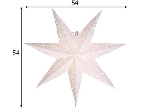Star Romantic lempa 54cm, balta kaina ir informacija | Kalėdinės dekoracijos | pigu.lt