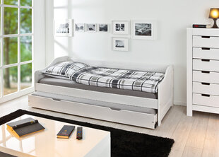 Išskleidžiama dviaukštė lova Leonie, balta kaina ir informacija | Vaikiškos lovos | pigu.lt