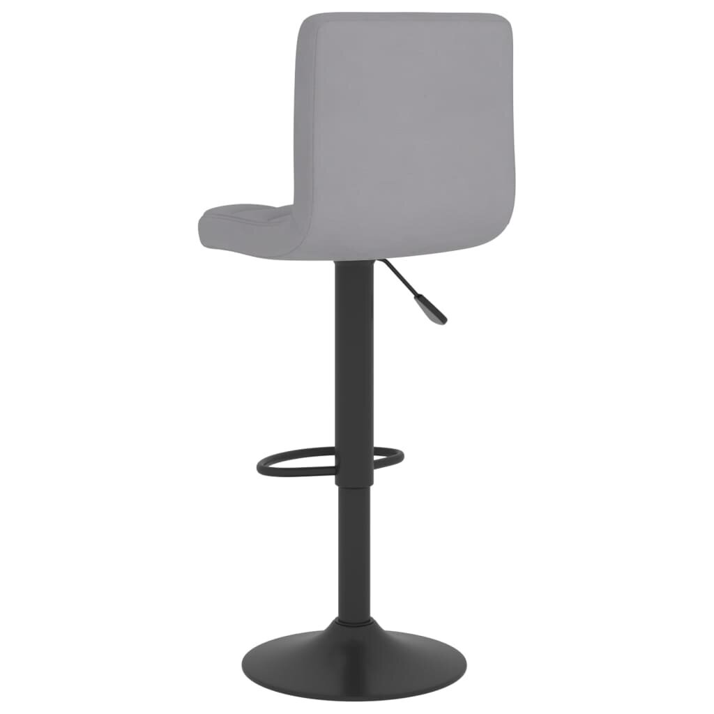 Baro taburetės, 2vnt., šviesiai pilkos spalvos kaina ir informacija | Virtuvės ir valgomojo kėdės | pigu.lt