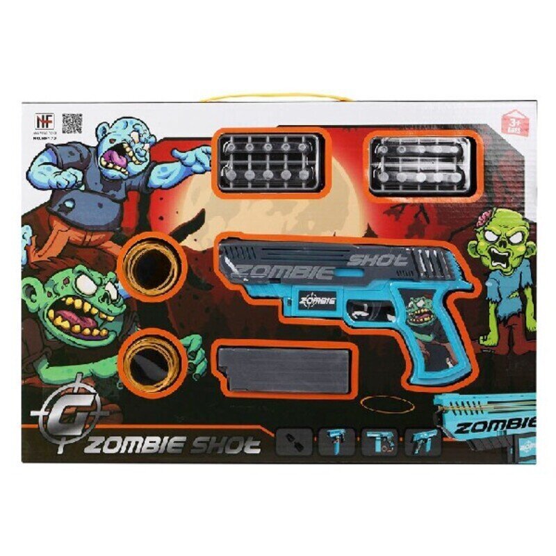 Minkštų strėlyčių šautuvas Playset Zombie Shot, 43 x 30 cm kaina ir informacija | Lauko žaidimai | pigu.lt