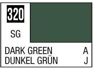 Dažai Mr.Hobby - Mr.Color serijos nitro dažai C-320 Dark Green, 10ml kaina ir informacija | Piešimo, tapybos, lipdymo reikmenys | pigu.lt
