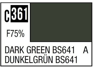 Mr.Hobby - Mr.Color serijos nitro dažai C-361 tamsiai žalia BS641, 10ml kaina ir informacija | Piešimo, tapybos, lipdymo reikmenys | pigu.lt