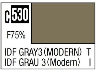 Dažai Mr.Hobby - Mr.Color serijos nitro dažai C-530 IDF pilka 3 (Modern), 10ml kaina ir informacija | Piešimo, tapybos, lipdymo reikmenys | pigu.lt
