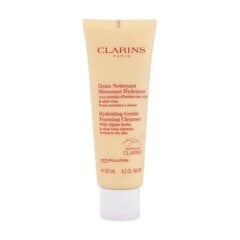 Veido prausiklis normaliai/sausai odai Clarins Hydrating Gentle Foaming Cleanser Normal/Dry Skin, 125 ml цена и информация | Средства для очищения лица | pigu.lt