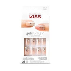 Dirbtiniai geliniai nagai Kiss Nails Gel Fantasy Nails, 60663, 24 vnt. kaina ir informacija | Manikiūro, pedikiūro priemonės | pigu.lt