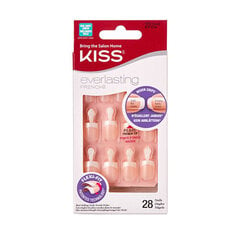 Накладные ногти Kiss My Face Everlasting French Nail Kit String of Pearls, 28 шт. цена и информация | Книпсер для ногтей NGHIA EXPORT NC-03  | pigu.lt