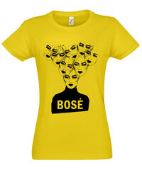 Marškinėliai moterims Svajinga bosė, geltoni kaina ir informacija | Marškinėliai moterims | pigu.lt
