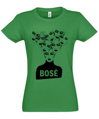 Marškinėliai moterims Svajinga bosė, žali kaina ir informacija | Marškinėliai moterims | pigu.lt