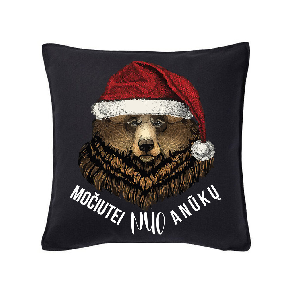 Dekoratyvinė medvilninė pagalvėlė Kalėdos jau čia, 50 cm kaina ir informacija | Originalios pagalvės, užvalkalai | pigu.lt