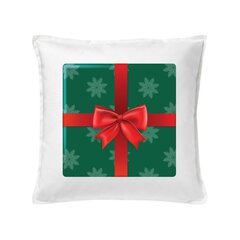 Dekoratyvinė medvilninė pagalvėlė Kalėdinė dovana, 50 cm kaina ir informacija | Originalios pagalvės, užvalkalai | pigu.lt