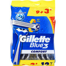 Vienkartiniai skustuvai vyrams Gillette Blue3 Comfort, 12 vnt. kaina ir informacija | Skutimosi priemonės ir kosmetika | pigu.lt