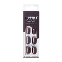 Искусственные ногти Kiss My Face impress Color Try Gray Nails, 30 шт. цена и информация | Средства для маникюра и педикюра | pigu.lt