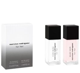 Набор Narciso Rodriguez For Her/Pure Musc для женщин: EDT 20 мл + EDP 20 мл цена и информация | Женские духи | pigu.lt