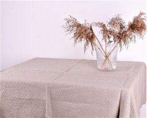 Lininė staltiesė, rombų motyvais, 146x146 cm kaina ir informacija | Staltiesės, servetėlės | pigu.lt