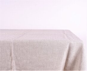 Lininė staltiesė, smėlinė, 140x320 cm цена и информация | Скатерти, салфетки | pigu.lt