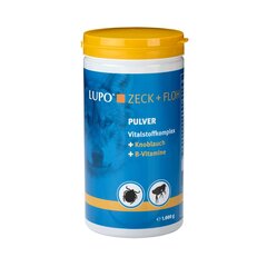 Luposan Zeck+Floh papildas su česnaku ir vitaminų kompleksu, apsaugantis nuo išorinių parazitų (erkių, blusų) - 1 kg kaina ir informacija | Vitaminai, papildai, antiparazitinės priemonės šunims | pigu.lt