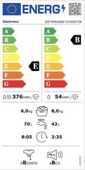 Electrolux EW7WN468W kaina ir informacija | Skalbimo mašinos | pigu.lt