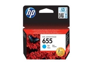 HP 655 Originalus Cyan 1 vnt.m. kaina ir informacija | Kasetės rašaliniams spausdintuvams | pigu.lt