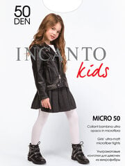 Pėdkelnės mergaitėms Incanto Micro 50 DEN, tamsiai rudos цена и информация | Носки, колготки для девочек | pigu.lt