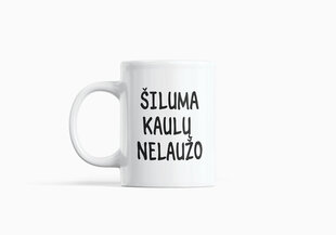 Puodelis „Šiluma kaulų nelaužo“ цена и информация | Оригинальные кружки | pigu.lt