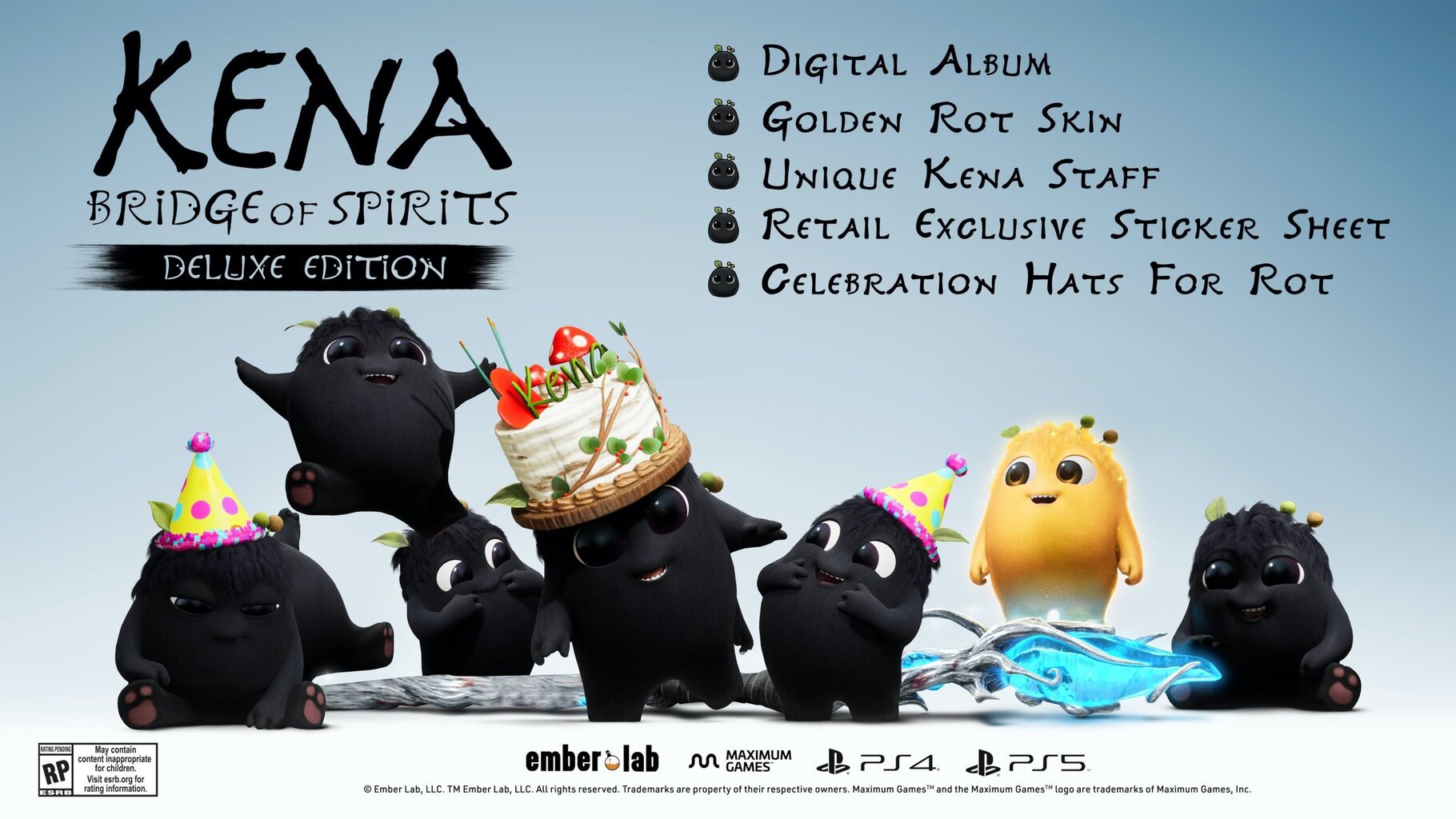 Kena: Bridge of Spirits - Deluxe Edition - EN/FR/ES/IT (PS5) kaina ir informacija | Kompiuteriniai žaidimai | pigu.lt