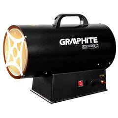 Аккумуляторный газовый обогреватель GRAPHITE 58GE101 30кВт, 18В, без батареи цена и информация | Обогреватели | pigu.lt