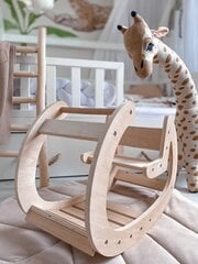 Medinė supama kėdė Montessori, žaidimų aikštelė kaina ir informacija | Žaislai kūdikiams | pigu.lt