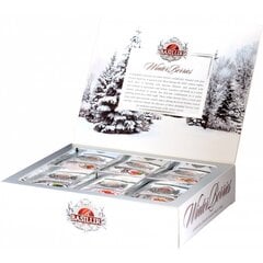 Рождественский набор чая  - Basilur Winter Berries Gift 60 x 2 г цена и информация | Чай | pigu.lt