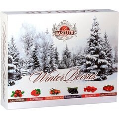 Рождественский набор чая  - Basilur Winter Berries Gift 60 x 2 г цена и информация | Чай | pigu.lt
