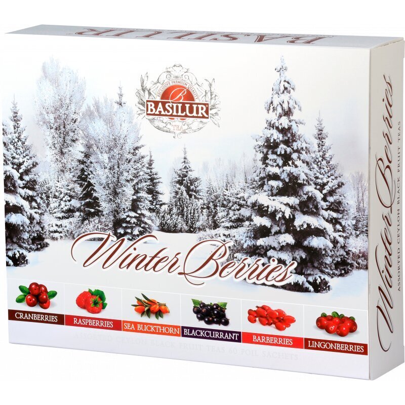 Kalėdinė dovanų arbata - Basilur Winter Berries Gift 60 x 2 g kaina ir informacija | Arbata | pigu.lt