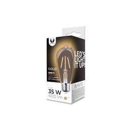 LED Bulb Filament E27 ST64 4W 230V 2200K 400lm COG gold Forever Light цена и информация | Электрические лампы | pigu.lt