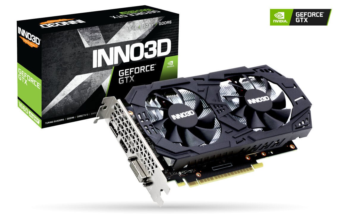 Inno3D GeForce GTX 1660 Super Twin X2 kaina ir informacija | Vaizdo plokštės (GPU) | pigu.lt