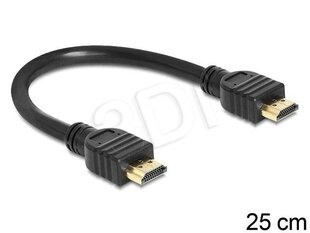 HDMI DeLock 0.25 м цена и информация | Кабели и провода | pigu.lt