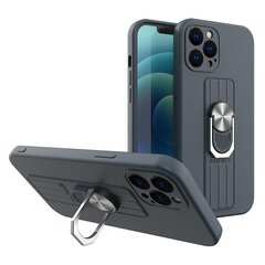 Чехол с держателем для пальца и подставкой Hurtel для iPhone 12 Pro, синий цена и информация | Чехлы для телефонов | pigu.lt