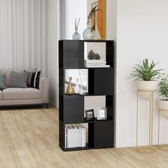 Spintelė knygoms/kambario pertvara, 60x24x124,5 cm, pilka kaina ir informacija | Lentynos | pigu.lt