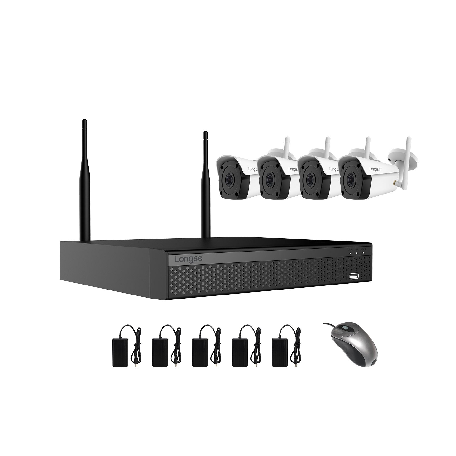 IP kamerų komplektas Longse WIFI2104DE4FK500 kaina | pigu.lt