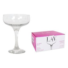Stiklinių rinkinys LAV MISKET champagne Stiklas 235 cc (6 Dalys) kaina ir informacija | Taurės, puodeliai, ąsočiai | pigu.lt
