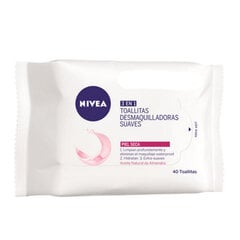 Салфетки для снятия макияжа Nivea, 40 шт цена и информация | Средства для очищения лица | pigu.lt