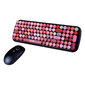 ELBE klaviatūra ir pelė 8435141906256, rožinė цена и информация | Klaviatūros | pigu.lt