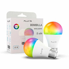 Išmani Lemputė Flux's LED Wi-fi E27 10W, 2 vnt kaina ir informacija | Elektros lemputės | pigu.lt