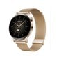 Huawei Watch GT 3 Elegant Gold Milanese цена и информация | Išmanieji laikrodžiai (smartwatch) | pigu.lt