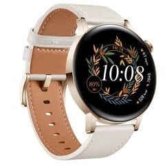 Huawei Watch GT 3 42мм, White Leather 55027150 цена и информация | Смарт-часы (smartwatch) | pigu.lt