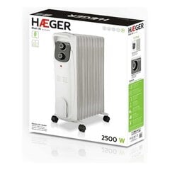 Масляный радиатор (11 секций) Haeger Elan XI 2500 W цена и информация | Радиаторы отопления | pigu.lt