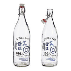 Бутылка H2O (1000 мл) цена и информация | Стаканы, фужеры, кувшины | pigu.lt